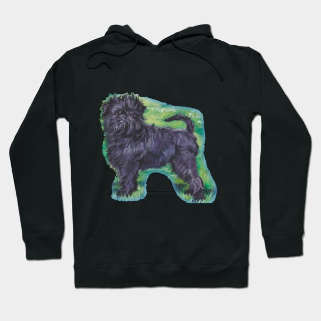 Affenpinscher Fine Art Painting Hoodie by LASHEPARD